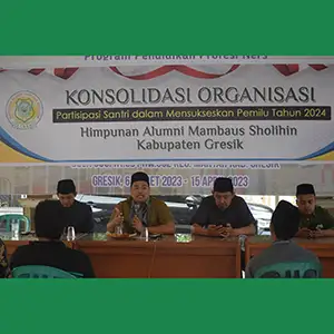 KPU Gresik Dapat Dukungan Sukseskan Pemilu 2024 dari Alumni Mambaus Sholihin
