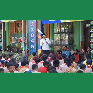 KPU Berikan Pendidikan Politik Pra Pemilih di SMPN 2 Gresik