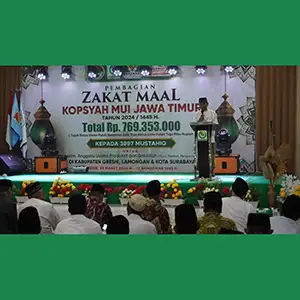 Kopsyah-MUI Salurkan Zakat Maal 769 Juta Rupiah