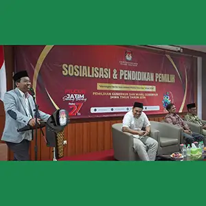 Sosialisasi Pilkada di Gresik, KPU Jatim Serukan Peningkatan Kualitas Pemilih