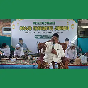 Resmikan Masjid Thoriqotul Jannah di Gulomantung, Ketum MUI Gresik Ajak Umat Menghidupi Sholat Berjamaah