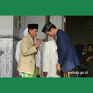 Ketua MUI Gresik Sambut RI. 1 di Ponpes Mambaaus Sholihin